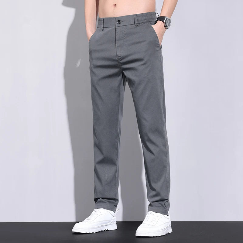 All-Season Men's Cotton Casual Pants