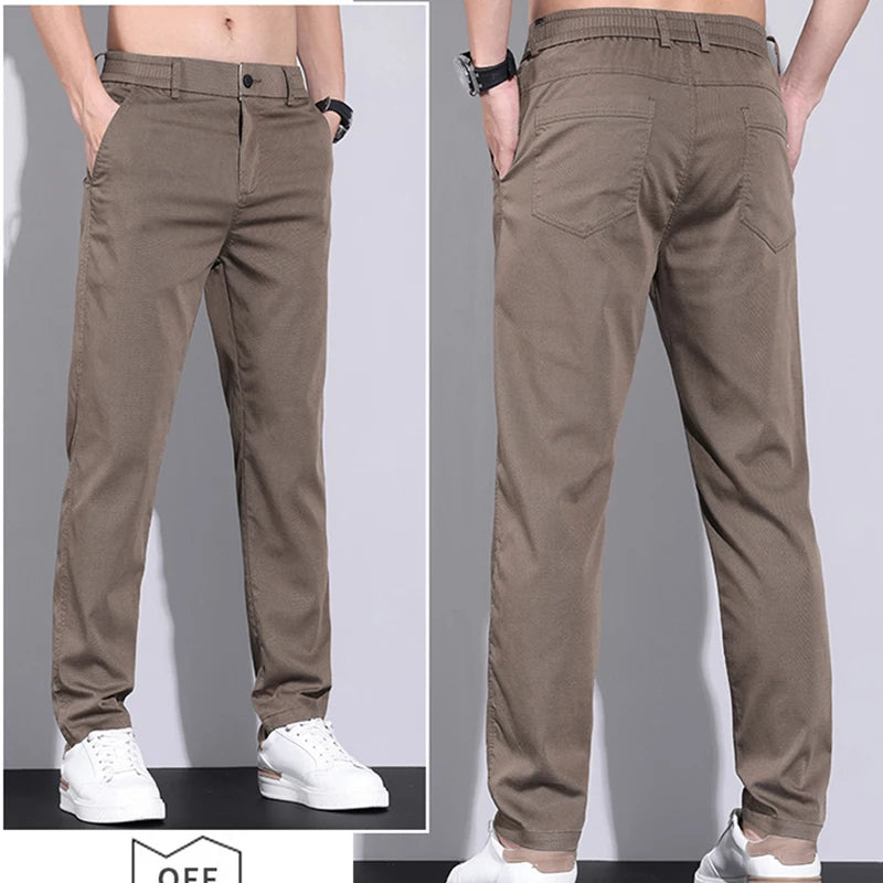 All-Season Men's Cotton Casual Pants