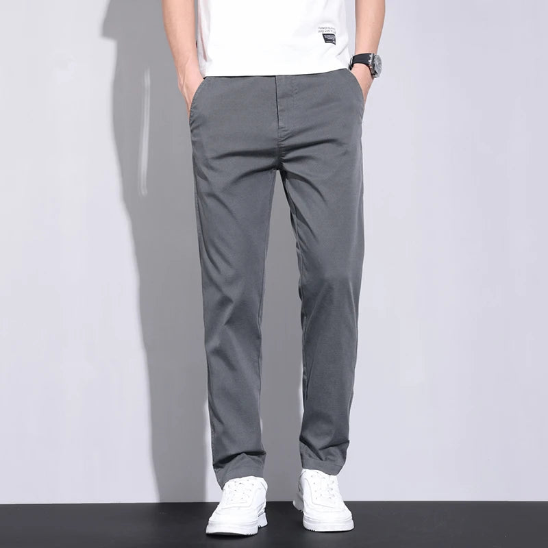 All-Season Men's Cotton Casual Pants