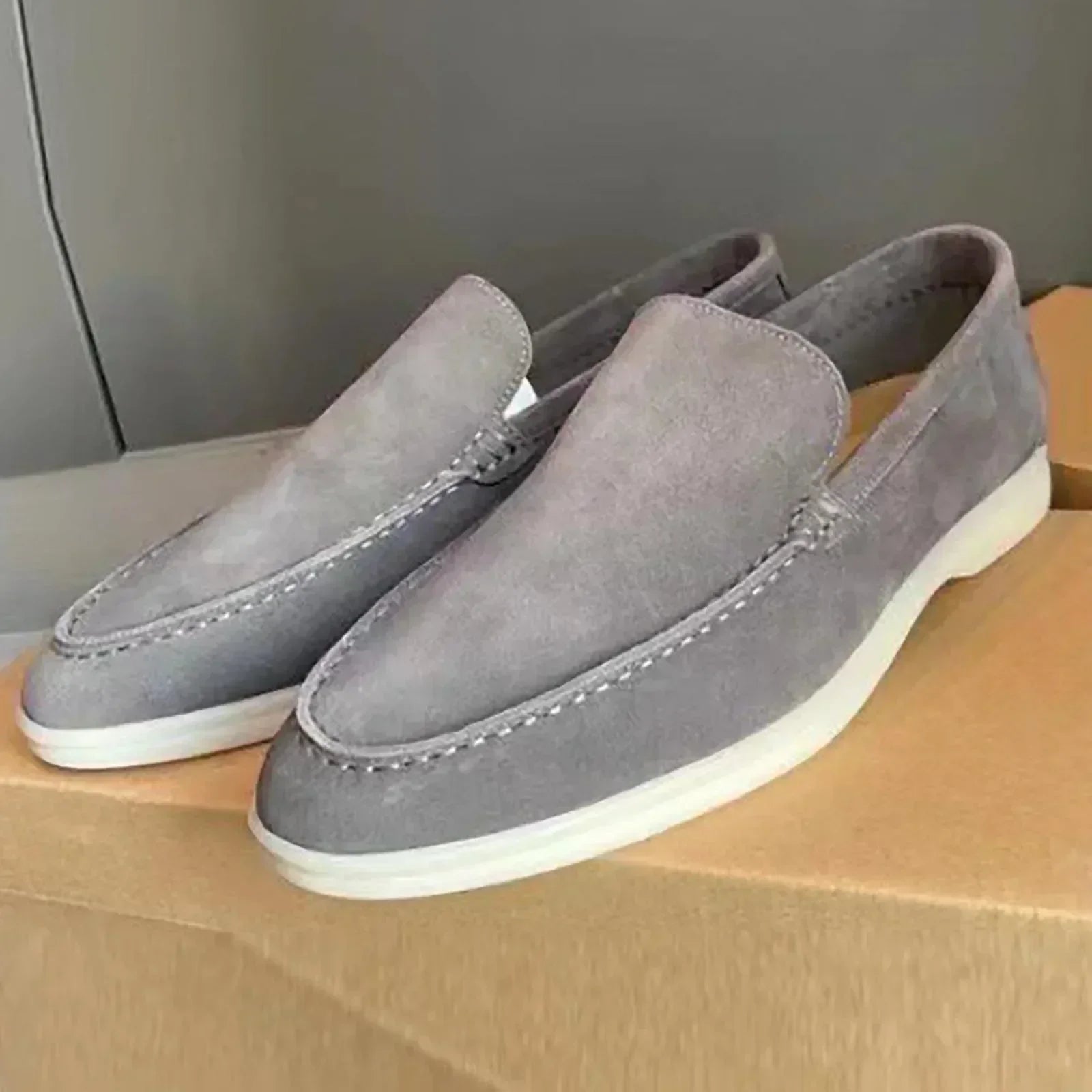 Men's Wide Width Slip-On Casual & Business Dress Shoes