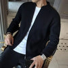 Men's Solid Knitted Cardigan Sweater